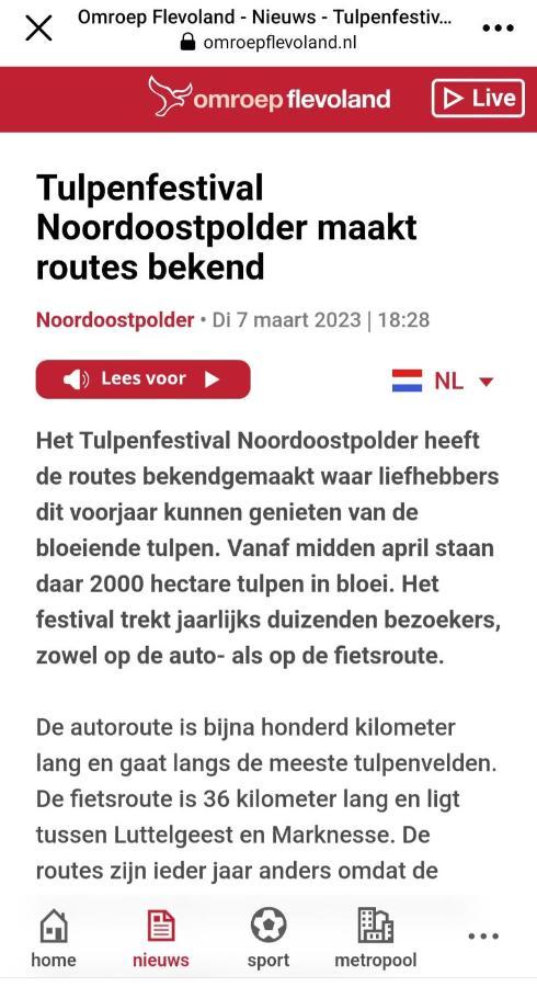 Vakantiehuis Aan Het Bos - Gelegen Aan De Tulpenroute Bant Kültér fotó